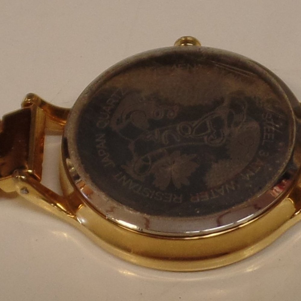 Boum Golftone Orange Face Watch 8" Pre Owned Condi - Picture 10 of 11